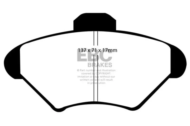 Ebc Yellowstuff Performance Front Brake Pads For 1994–1998 Ford Mustang 3.8L 1