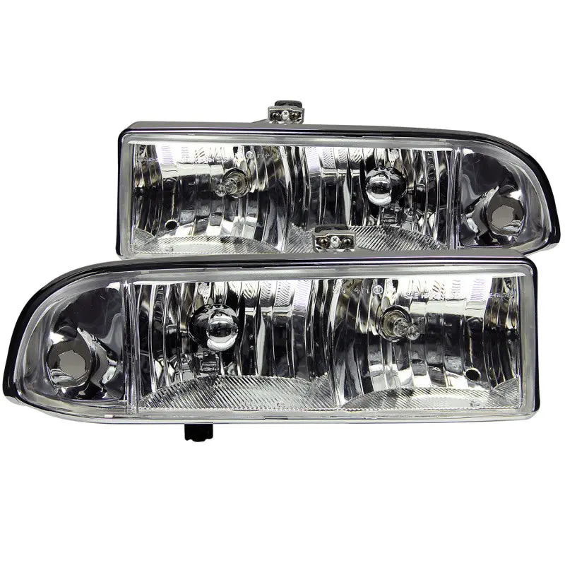 Anzo Chrome Crystal Headlights – 1998–2005 Chevrolet S-10 1