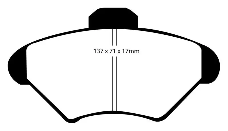 Ebc Yellowstuff Performance Front Brake Pads For 1994–1998 Ford Mustang 3.8L 2