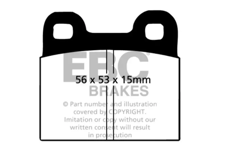 Ebc Yellowstuff Front Brake Pads For 1971–1979 Volkswagen Beetle 1300 (1.3L) 1