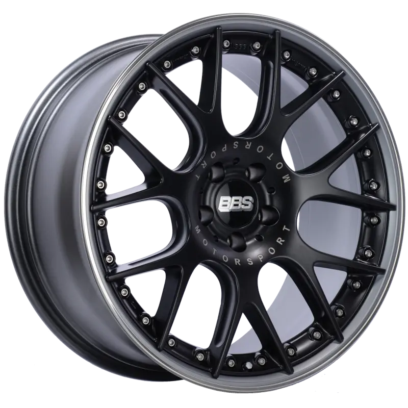 Bbs Ch-Rii Forged Alloy Wheel – 20X9.5", 5X112, Et25, Satin Black Center With Platinum Lip 1