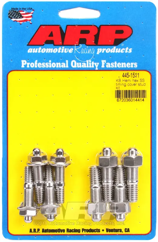 Arp Kb Hemi Stainless Steel Hex Timing Cover Stud Kit 1
