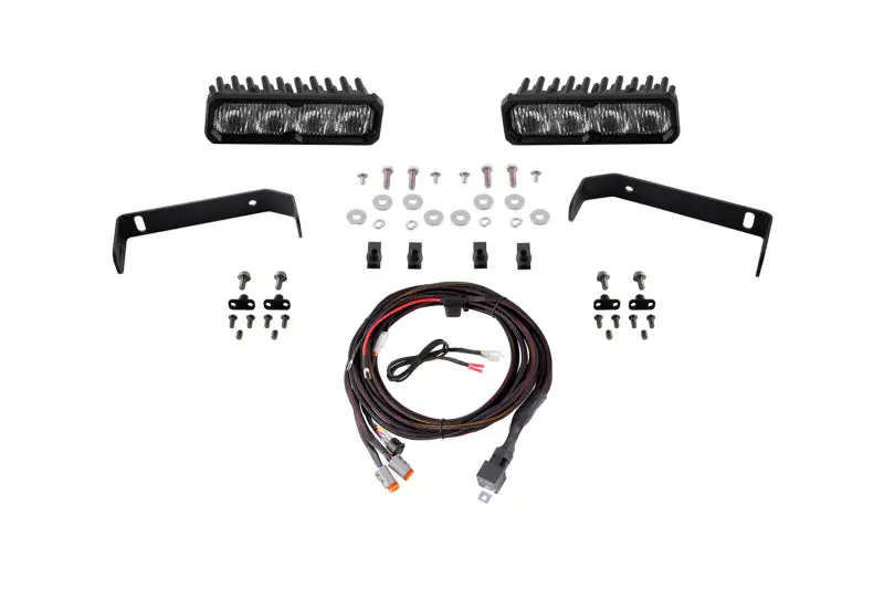 Diode Dynamics Ss6 Max Led Fog Light Kit – 6000K White, For 2019–2021 Ford Ranger 1