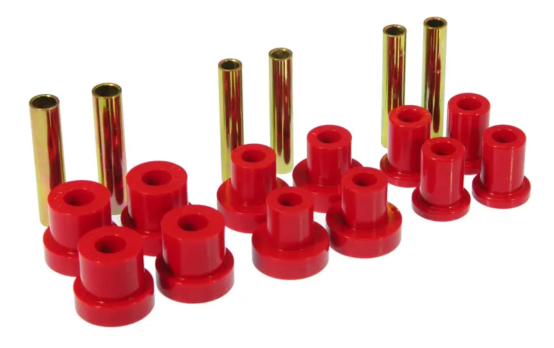 Prothane Gm Front Spring & Shackle Bushings - Red 1