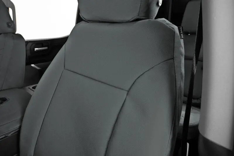 Covercraft Precisionfit Front-Row Seat Covers For 2021–2024 Chevrolet Tahoe – Charcoal-On-Charcoal Fabric 1