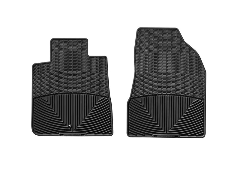 Weathertech Front Floor Mats For 2007+ Gmc Acadia – Heavy-Duty Rubber, Black 1