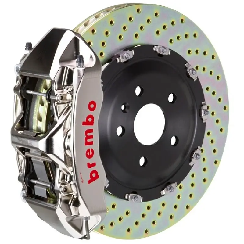 Brembo 14-18 A45 Amg Front Gtr Bbk 6 Piston Billet 380X34 2Pc Rotor Drilled- Nickel 1