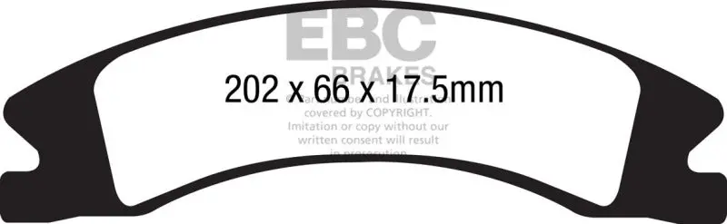 Ebc Ultimax2 Front Brake Pads For 2015+ Cadillac Escalade Esv/Ext 6.2L 2Wd 1