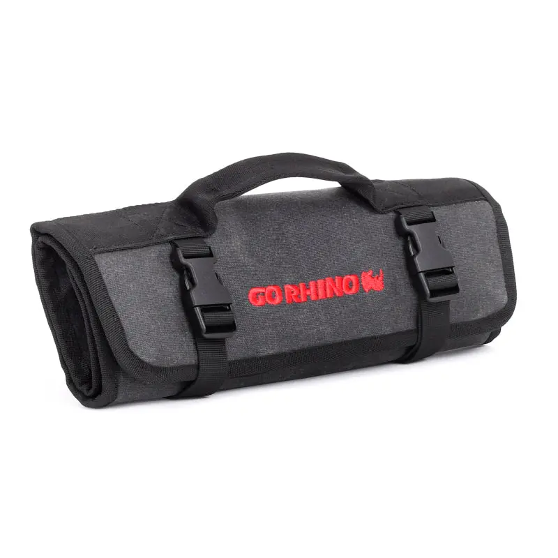 Go Rhino Xventure Heavy-Duty Wrench Roll – Large Size (4X4 Inches Closed), 12Oz Waxed Canvas, Black 1