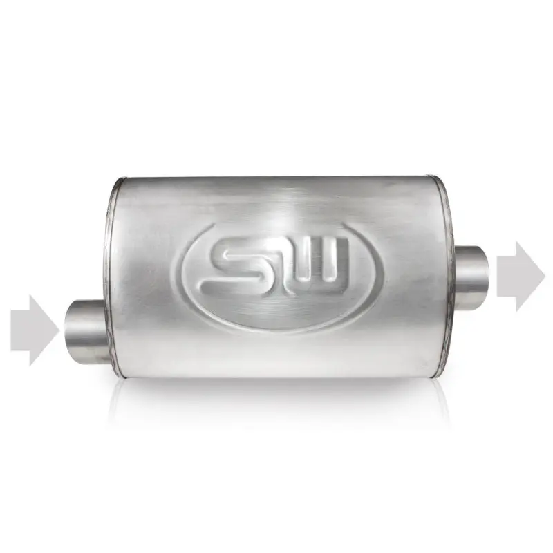 Stainless Works Offset-Inlet / Center-Outlet Exhaust Flange – 3" Id Inlet, 3" Od Outlet, 5" X 9" Dimensions 1