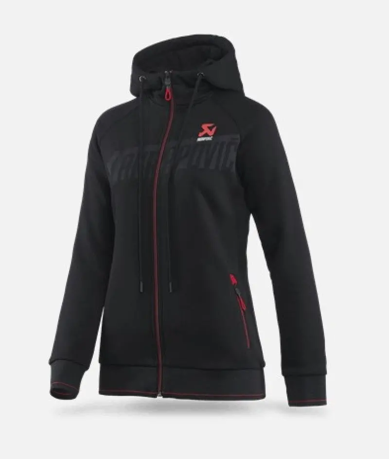 Akrapovic Women’S Corpo Zip Hoodie – Black, Size Small 1