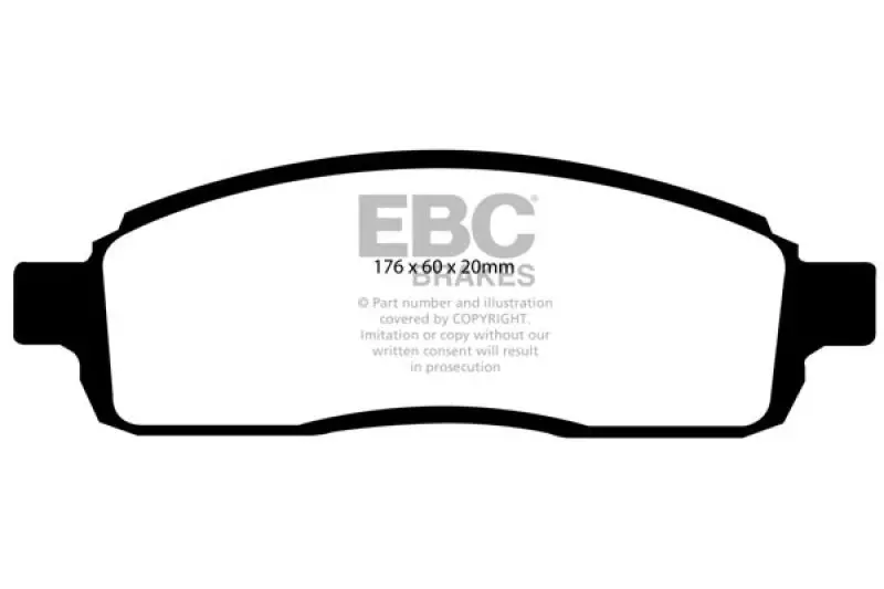 Ebc 04 Ford F150 4.2 (2Wd) 6 Lug Ultimax2 Front Brake Pads 1
