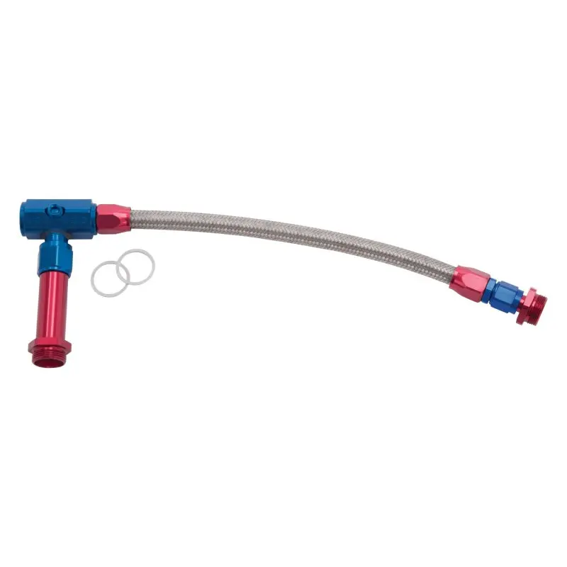 Russell Performance -6 An To 3/8" Npt Proflex Carburetor Kit – Holley 4150 Dual Inlet 1