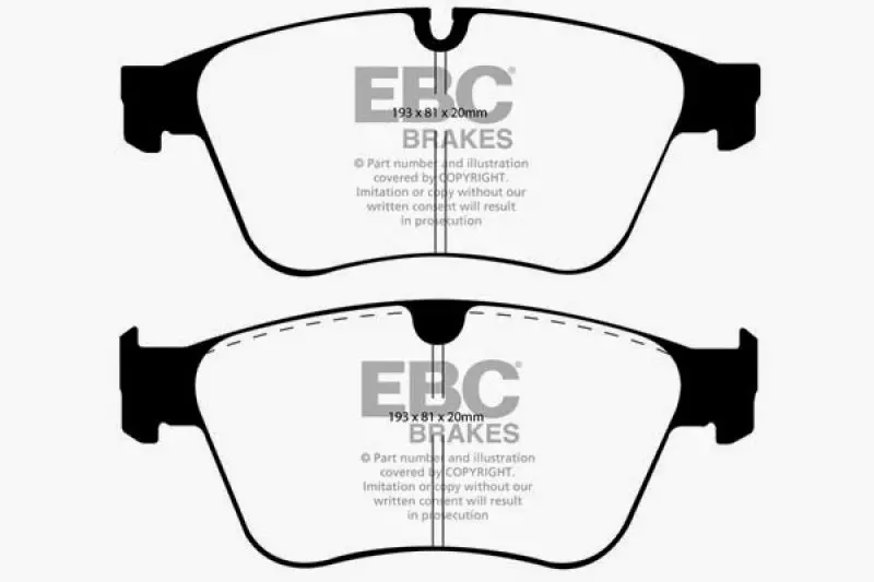 Ebc Yellowstuff Performance Front Brake Pads — Designed For 2006–2011 Mercedes-Benz Ml63 Amg (Ml-Class) 1
