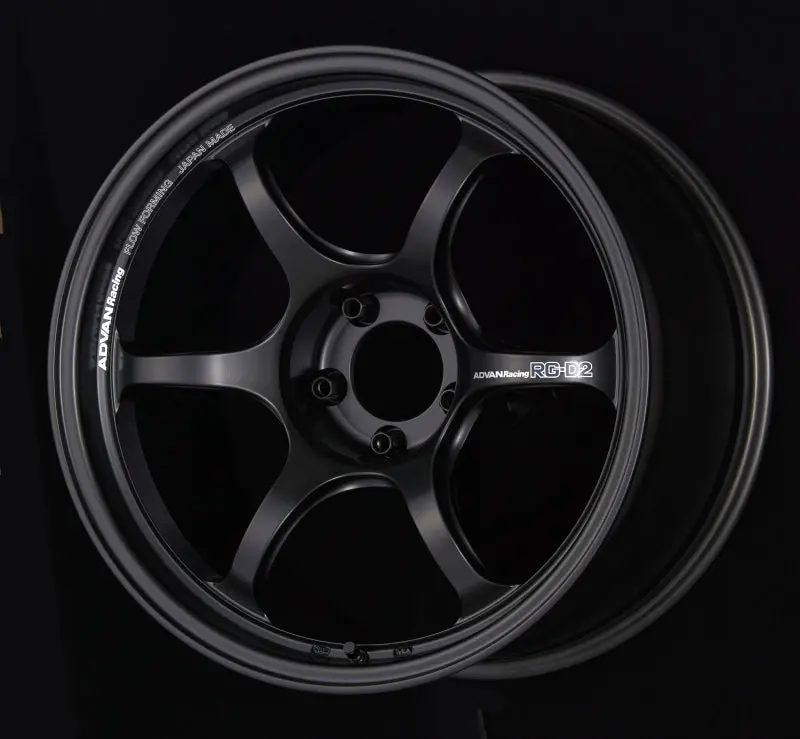 Advan Rg-D2 Semi-Gloss Black Alloy Wheel – 15X7.5 In, +40 Offset, 4X100 Bolt Pattern 1