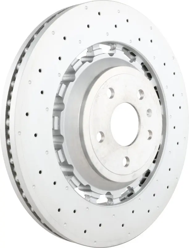 Brembo Grooved Front Brake Rotors For 2015–2018 Porsche Macan – Uv-Coated Surface 1