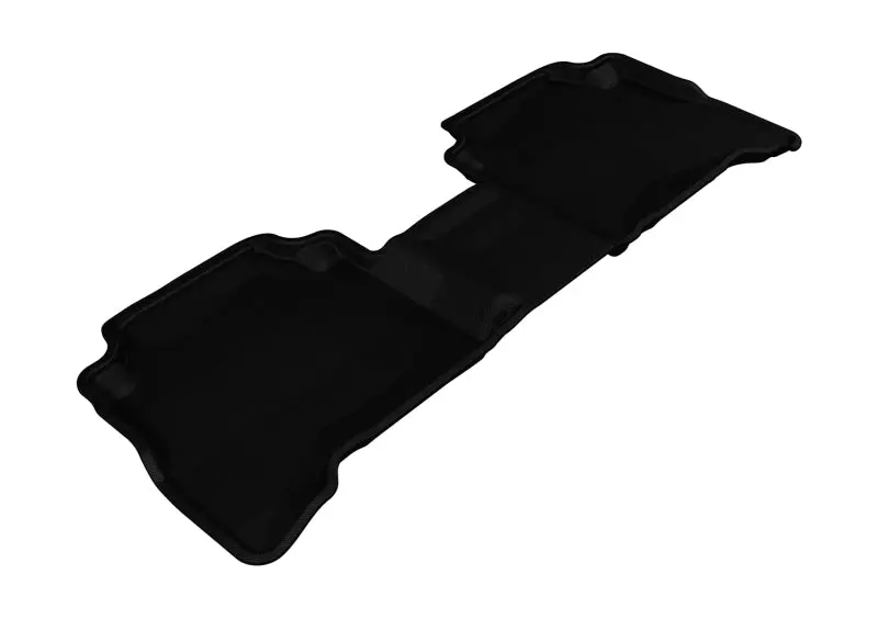 3D Maxpider Custom Fit Black Floor Mats For 2011–2013 Kia Sorento Kagu (7-Seater), 2Nd Row Only 1