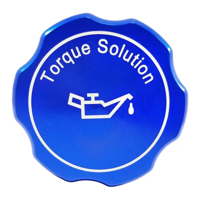 Torque Solution Billet Aluminum Oil Cap – Blue Finish For 1989+ Subaru Models 1