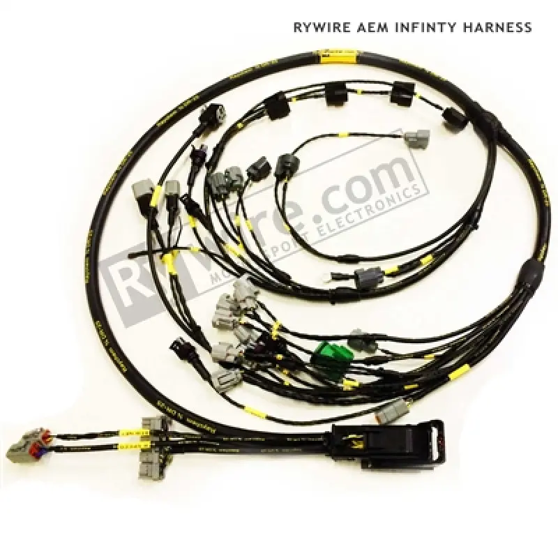 Rywire Honda B-Series Engine Wiring Harness For Aem Infinity Ecu – K20-Compatible With Obd2 Alt & Ev14 Injectors (Adapter Required) 1