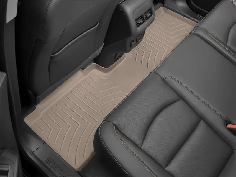 Weathertech Rear Floor Liner — Tan, Custom Fit For 2017 Chrysler Pacifica 1