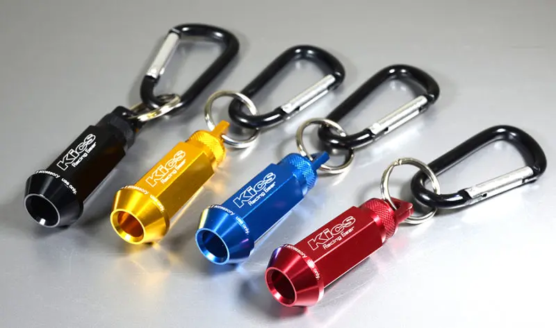 Project Kics Wheel Nut Key Holder – 12X1.50 Thread Pitch, Blue Anodized Aluminum 1