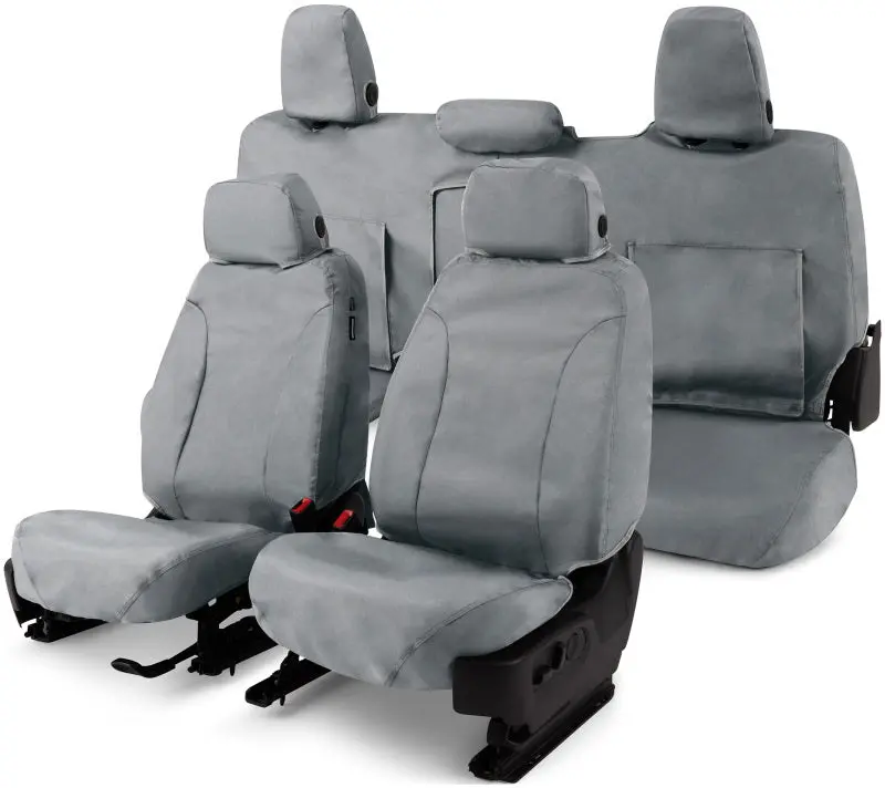 Covercraft 04-11 Gmc Canyon Waterproof Polyester Seatsaver Custom Front Row Seat Covers - Grey 1