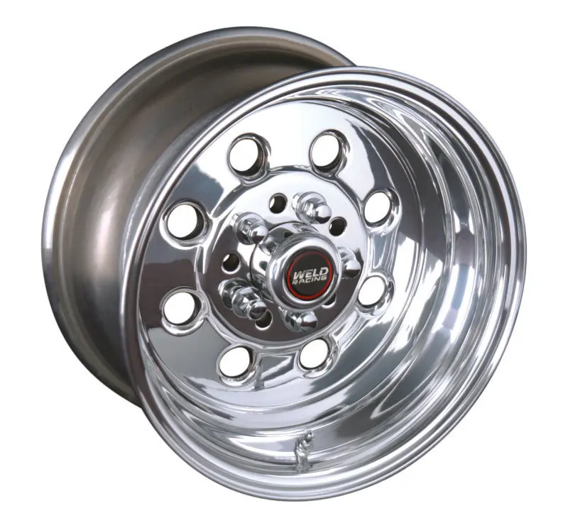 Weld Draglite 15X10 Polished Aluminum Wheel – 4X108 / 4X4.5 Bolt Pattern, 6.5" Backspace, Non-Beadlock Design 1