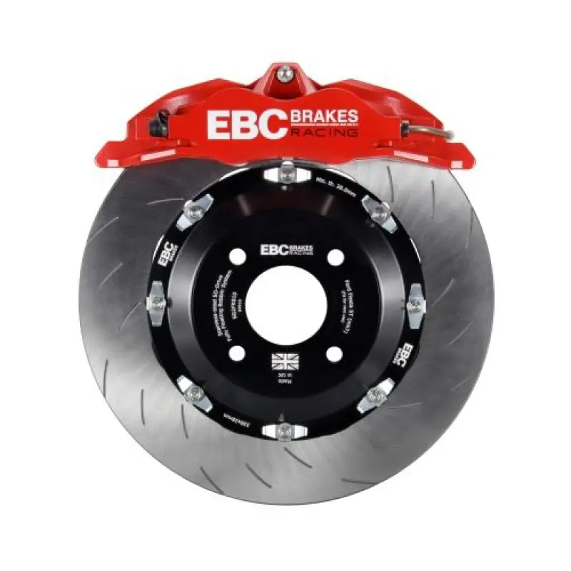 Ebc Racing Big Brake Kit – Red Apollo-4 Calipers & 355Mm Rotors For 1992–2000 Bmw E36 M3 Front Axle 1