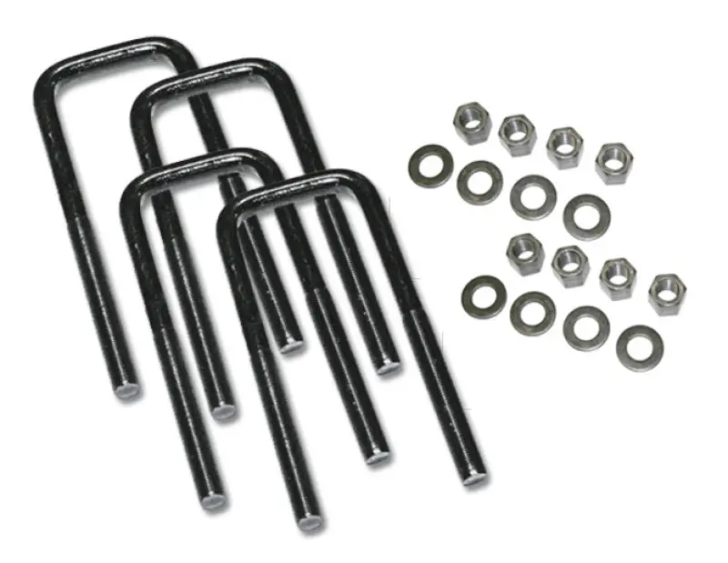 Superlift U-Bolt Kit – 4-Pack, 9/16" X 2-1/2" X 10" Square, Includes Hardware 1