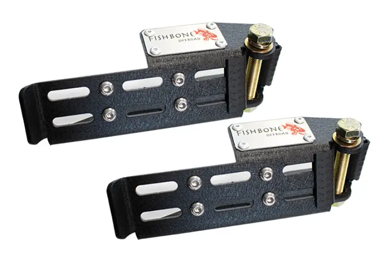 Fishbone Offroad Steel Foot Peg Set – Black, Compatible With 2007+ Jeep Wrangler & Gladiator 1