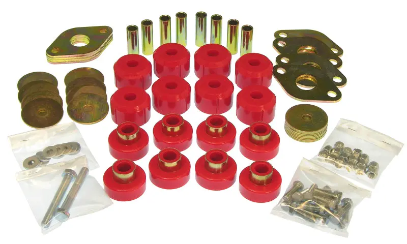 Prothane Red Body Mount Kit For 2007–2011 Jeep Wrangler Jk Two-Door Models 1