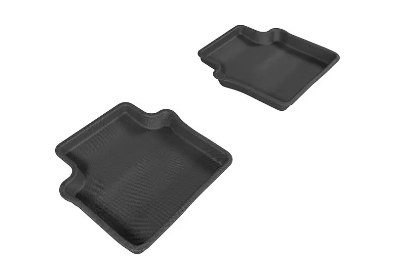 3D Maxpider 2007-2010 Chrysler Sebring Sedan Kagu 2Nd Row Floormats - Black 1