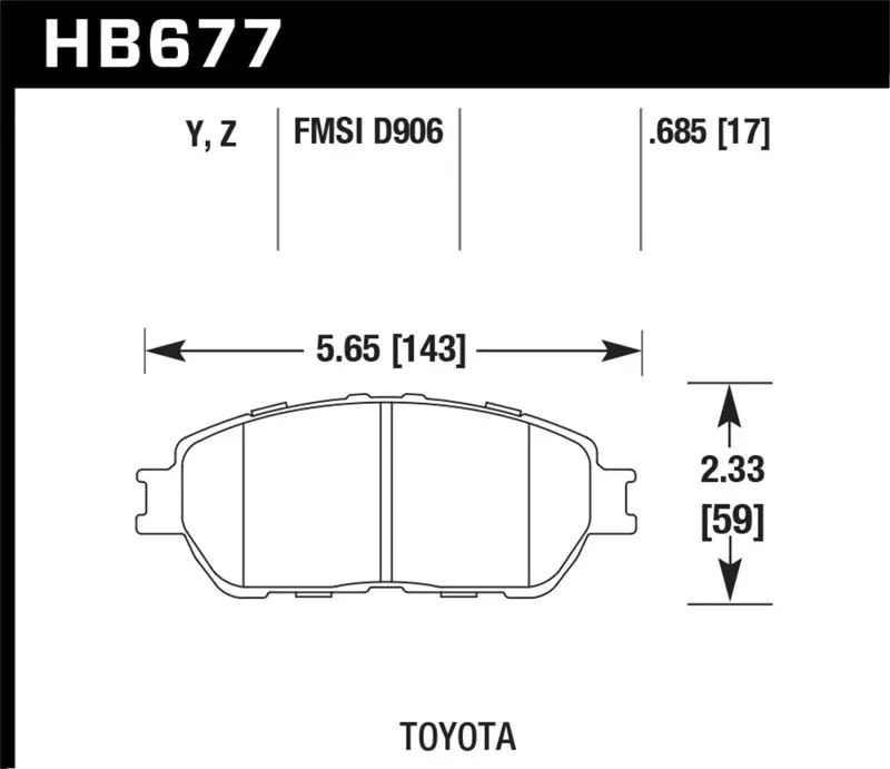 Hawk Performance Ceramic Brake Pads For Lexus Es300/330 & Toyota Tacoma (1998–2012) – Street & Sport Use 1
