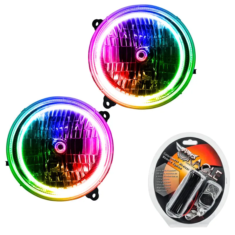 Oracle Lighting Smd Headlight Bulbs For 2002–2004 Jeep Liberty – Colorshift Rgb Capability 2