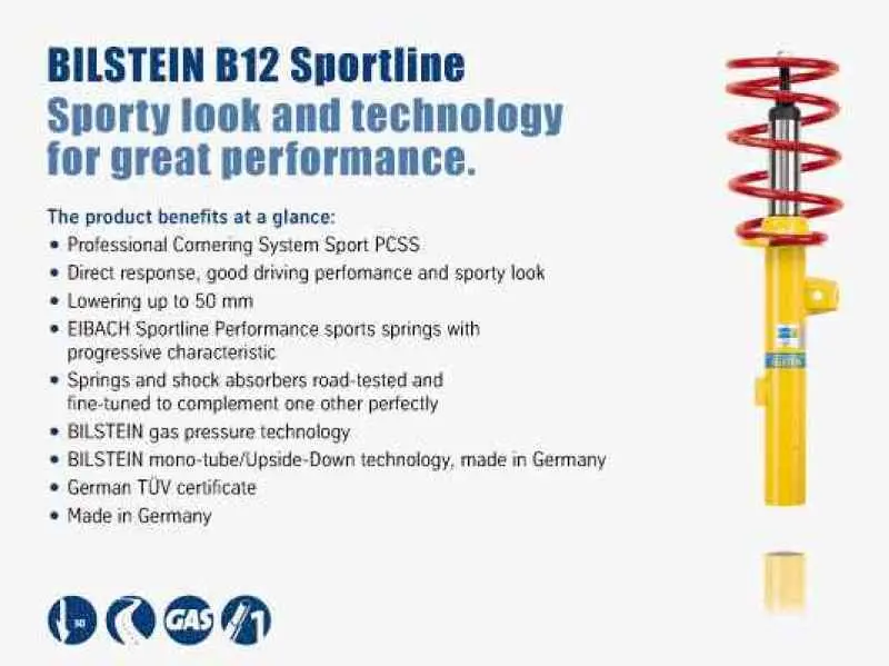 Bilstein B12 Suspension Kit – Front & Rear, For 1995 Bmw 530I Sedan (Base Model) 2