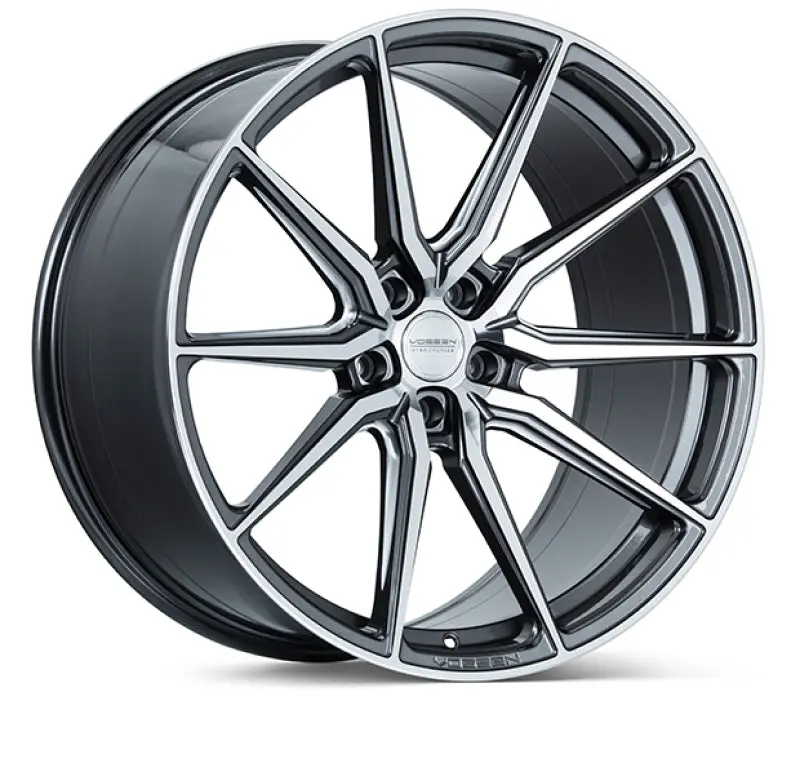 Vossen Hf-3 20X10.5 / 5X112 / Et36 / Deep Face / 66.5 - Gloss Graphite Polished Wheel 1