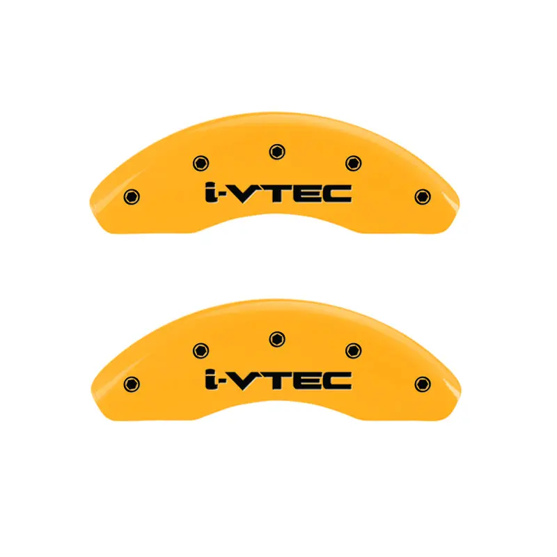 Mgp Engraved 4-Piston Caliper Covers – I-Vtec Yellow Finish With Black Accent 1