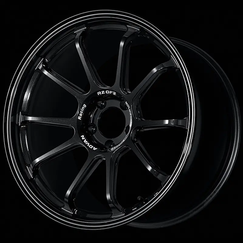Advan Rz-Df2 Racing Wheel – 19X10.5", +24Mm Offset, 5X114.3, 73Mm Center Bore, Titanium Black Finish 1