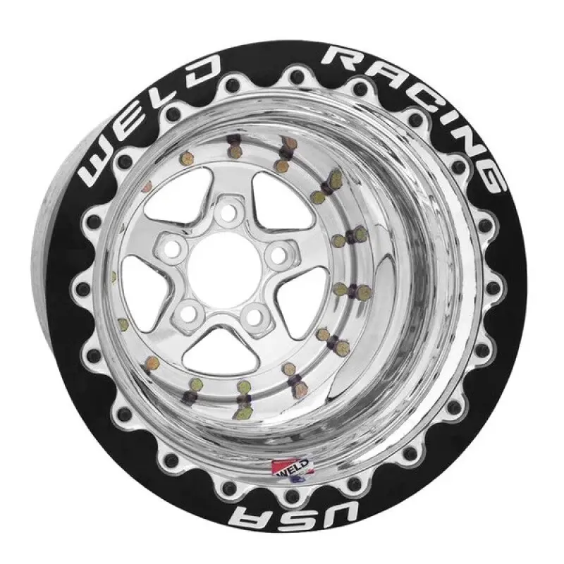 Weld Alumastar 2.0 Polished Wheel – 15X14", 5X4.75 Bolt Pattern, 4" Backspace 1
