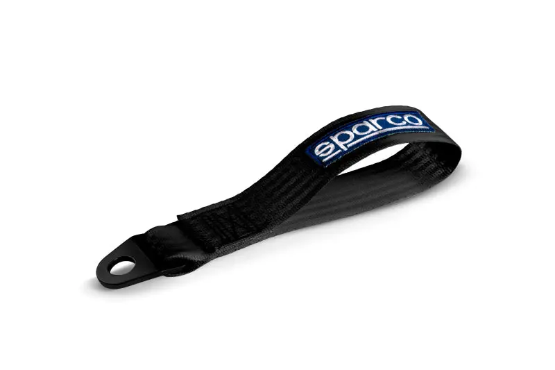 Sparco Heavy-Duty Tow Strap – Black, Durable Nylon Webbing 1