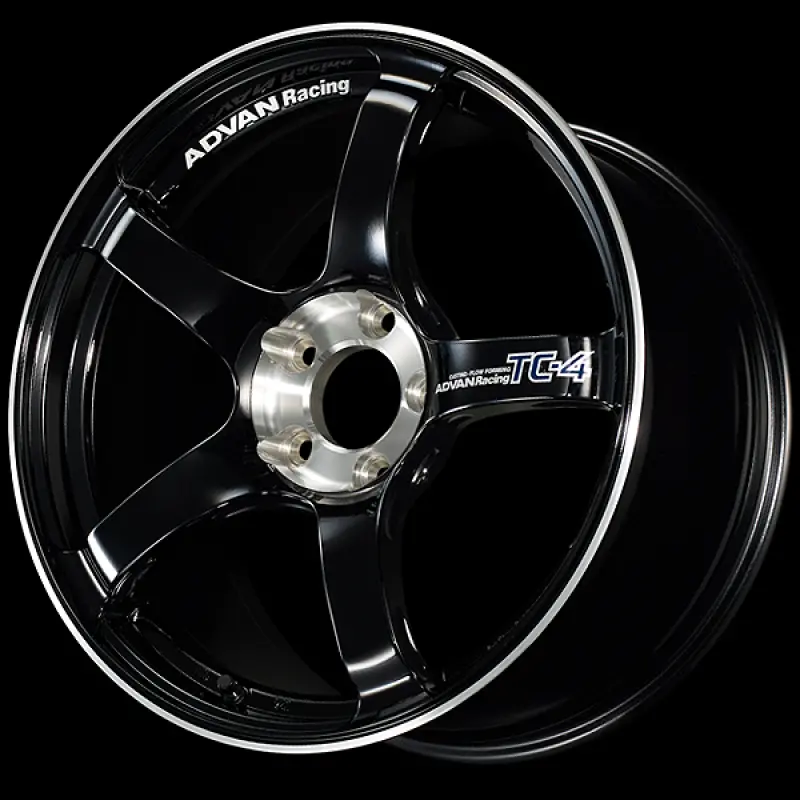 Advan Tc-4 Se Racing Wheel – 17X9", +45Mm Offset, 5X114.3 Bolt Pattern, 73Mm Bore, Gloss Black & Diamond-Cut Finish 1