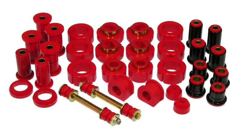 Prothane Total Suspension Bushing Kit For 1982–2000 Chevy S-Series 2Wd Trucks – Red Polyurethane 1