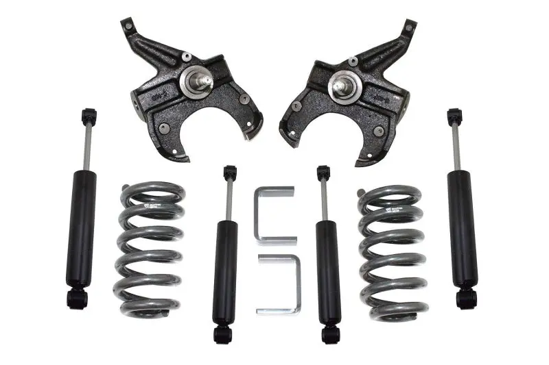 Maxtrac 5-Inch Front / 5-Inch Rear Lowering Coil Kit For 1973–1987 Chevrolet C10 2Wd – Includes 1-Inch Rotor Spacer 1