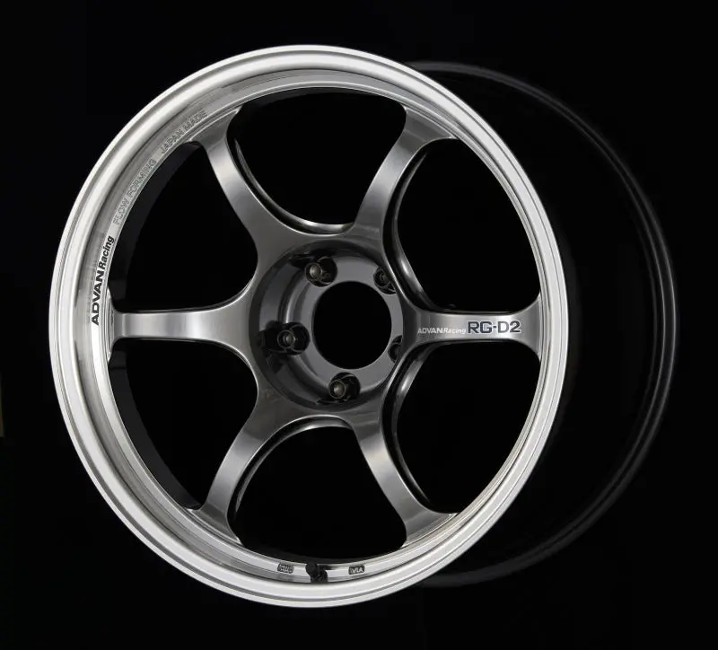 Advan Rg-D2 Forged Alloy Wheel – 15X6", +45 Offset, 4X100 Pcd, Hyper Black Finish 1