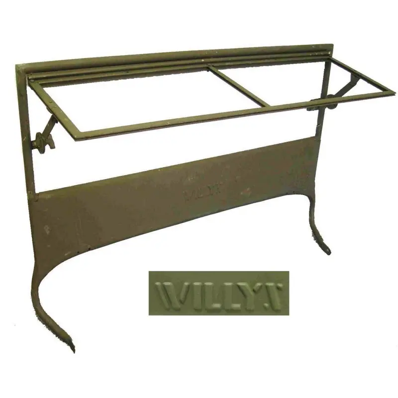 Omix-Ada Willys Cj2A Windshield Frame With Factory-Style Script (1946–1949) 1