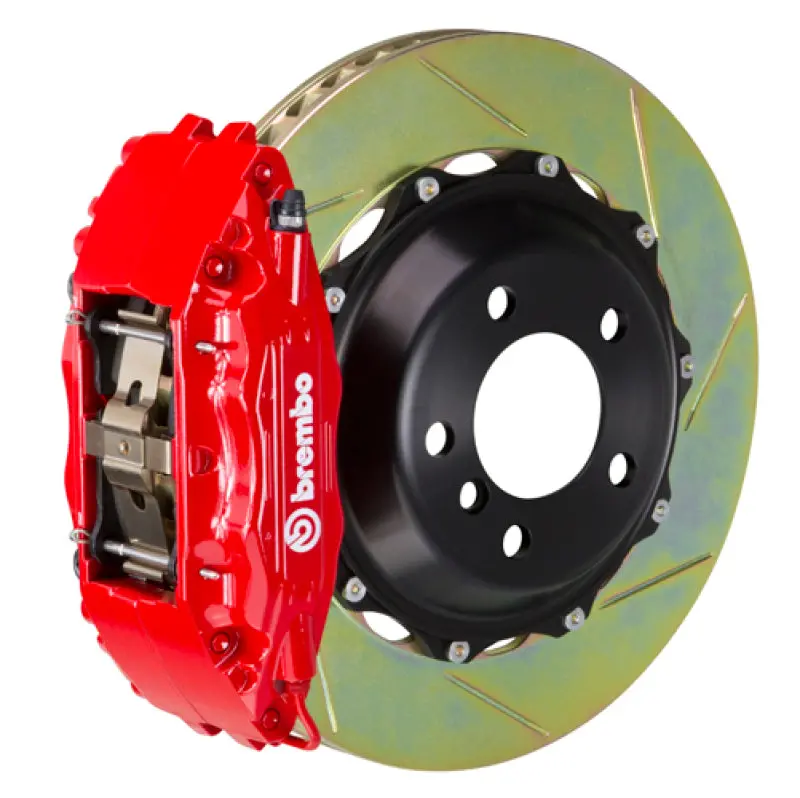 Brembo 12-16 Fr-S Front Gt Bbk 6 Piston Cast 355X32 2Pc Rotor Slotted Type1-Red 1