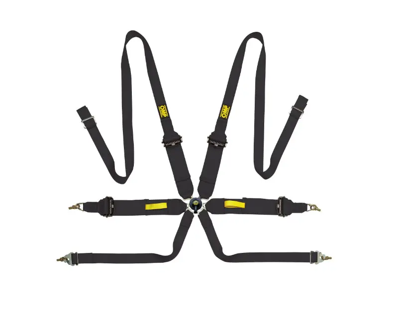 Omp Tecnica 3-Point/2-Point Hybrid Racing Harness – Black Safety Belt System 1