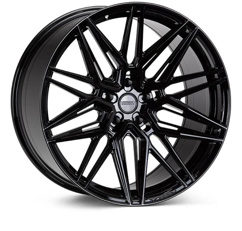 Vossen Hf-7 Gloss Black Alloy Wheel – 19×9.5", 5×112 Bolt Pattern, Et45 Offset, 66.5Mm Centerbore 1