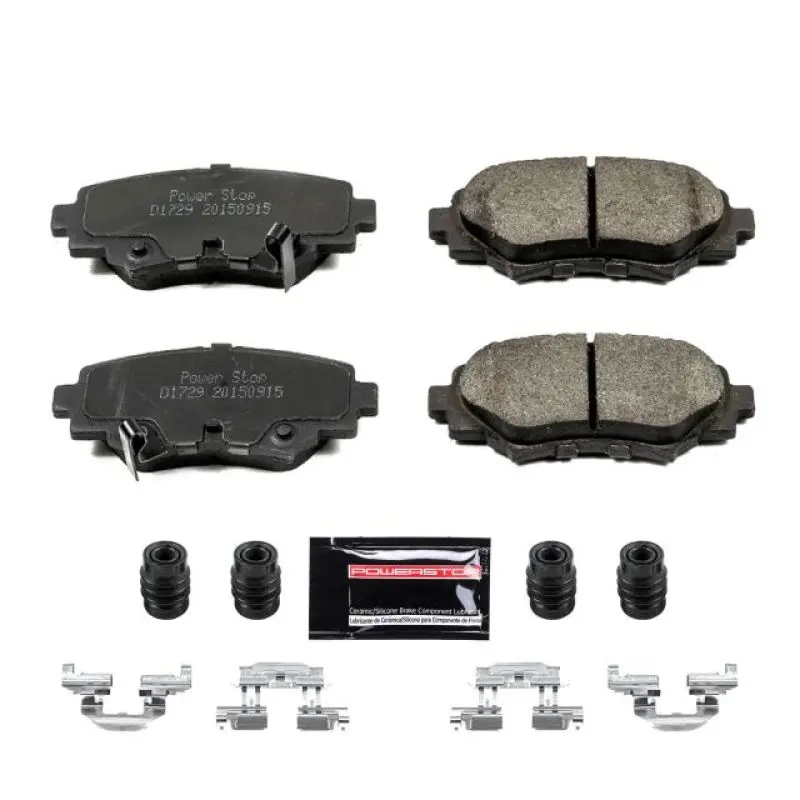 Power Stop 14-16 Mazda 3 Rear Z23 Evolution Sport Brake Pads W/Hardware 1