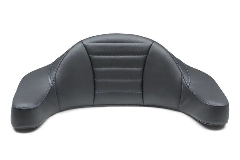 Mustang Super Touring Extended Arm Backrest – Hd Foam, Wrap-Around Design, Black W/ Blue Stitching (1993–2013) 1